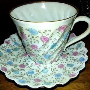 Vintage 5oz Lomonosov demitasse cup and saucer.